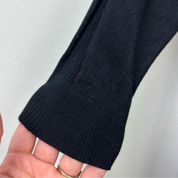 TOPSHOP Long sleeve side slits duster cardigan in black size: 10 - Picture 7 of 11